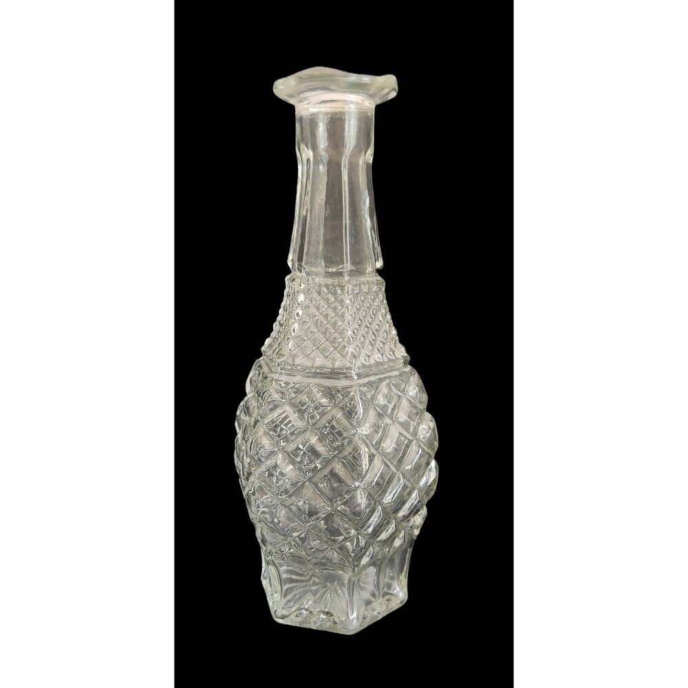 Wexford Anchor Hocking Clear Vintage Glass Decanter 11 1/2" No Stopper - Picture 4 of 6